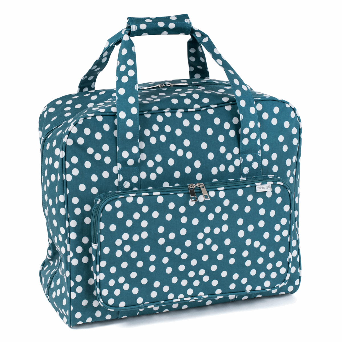 Teal Spot Sewing Machine Bag (Matt PVC)