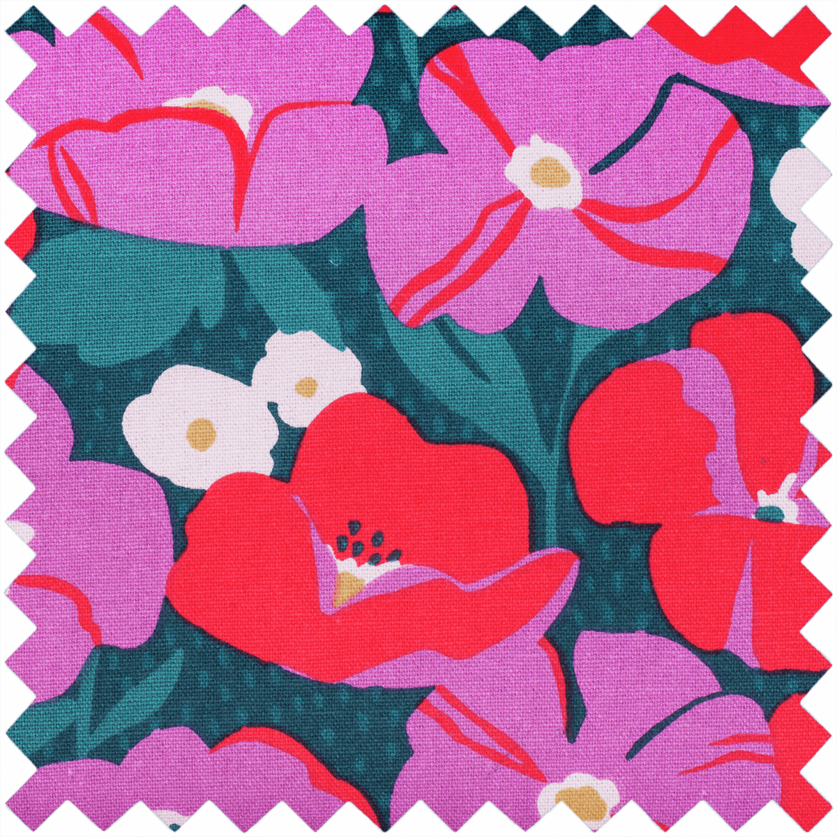 Modern Floral Sewing Machine Bag (Matt PVC)