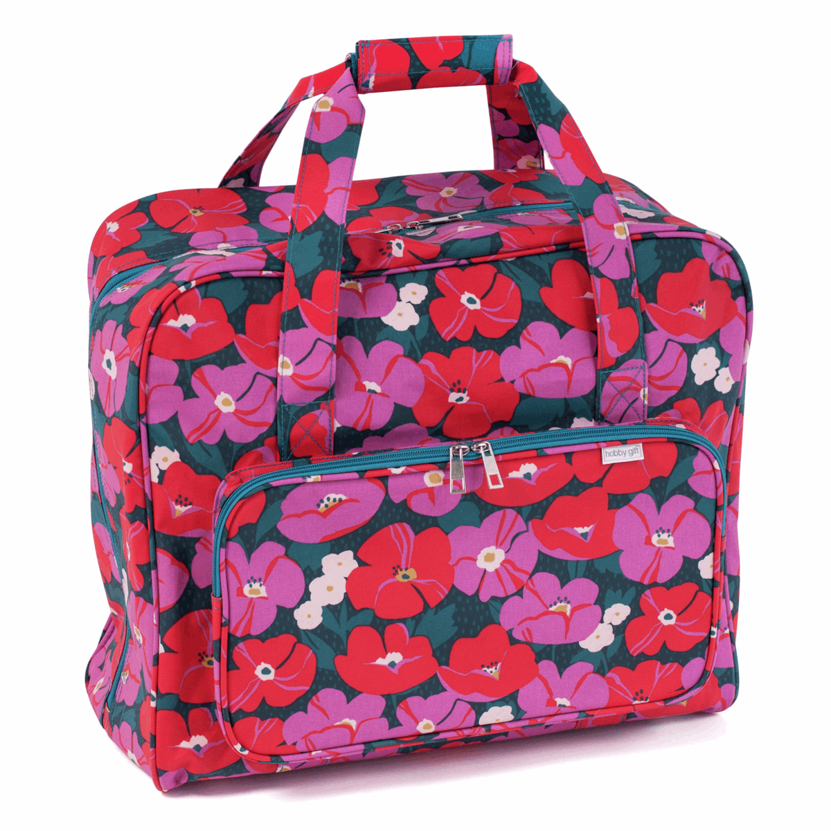 Modern Floral Sewing Machine Bag (Matt PVC)