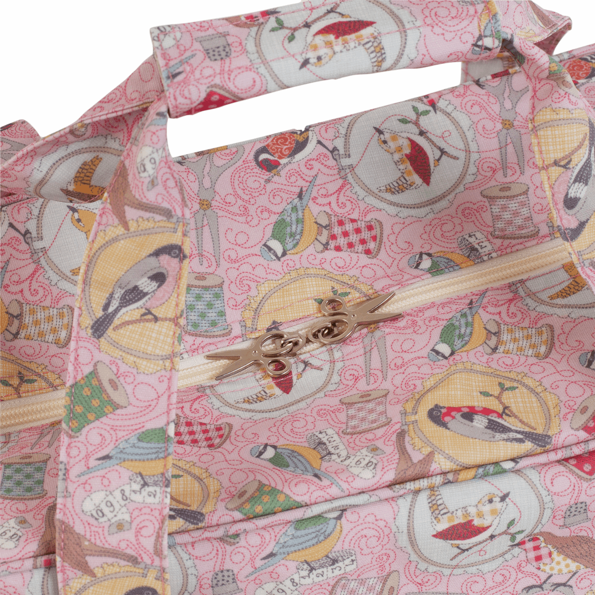 Birds on Bobbin Sewing Machine Bag (Matt PVC)