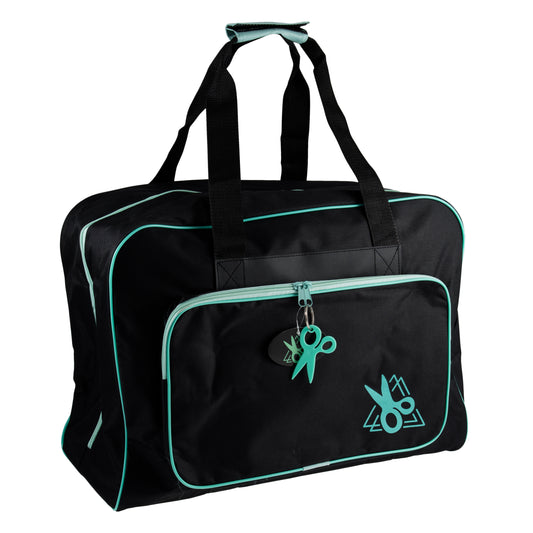 Sewing Machine Bag, Black and Turquoise