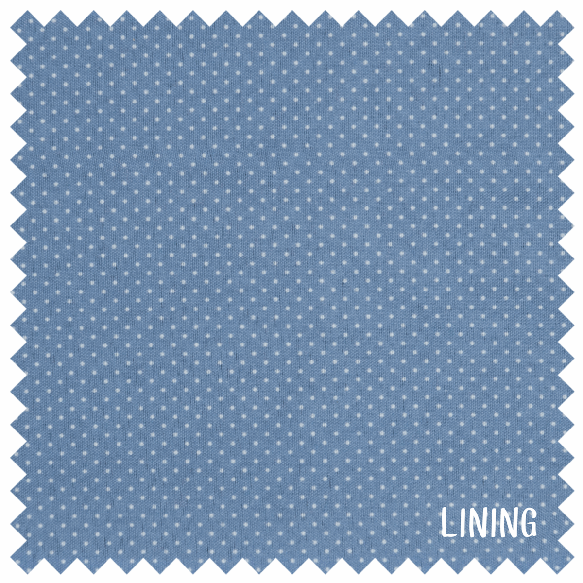 Knitting Bag - Denim Polka Dot