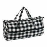 Monochrome Gingham Knitting Bag (Matt PVC)