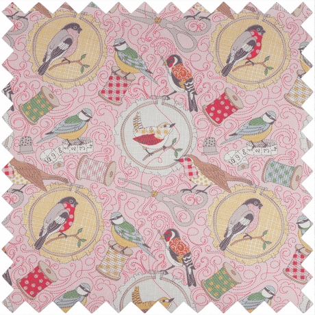 Birds on Bobbin Knitting Bag (Matt PVC)