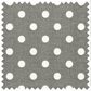 Filled Crochet Hook Case - Grey Polka Dot