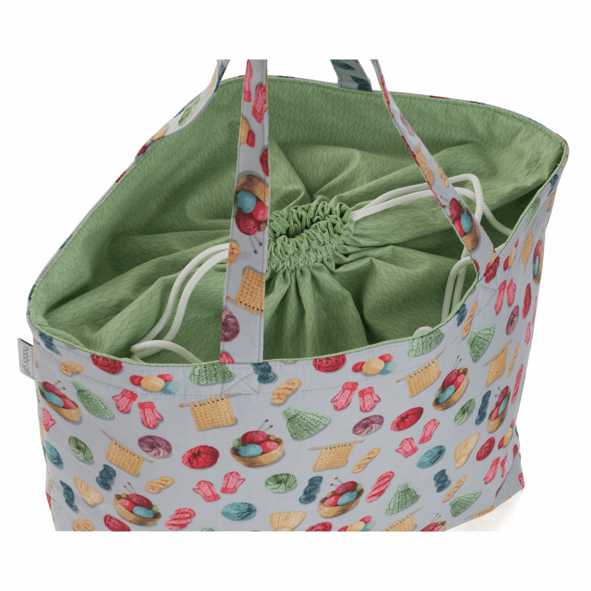 Drawstring Craft Bag - Knit 'n' Purl