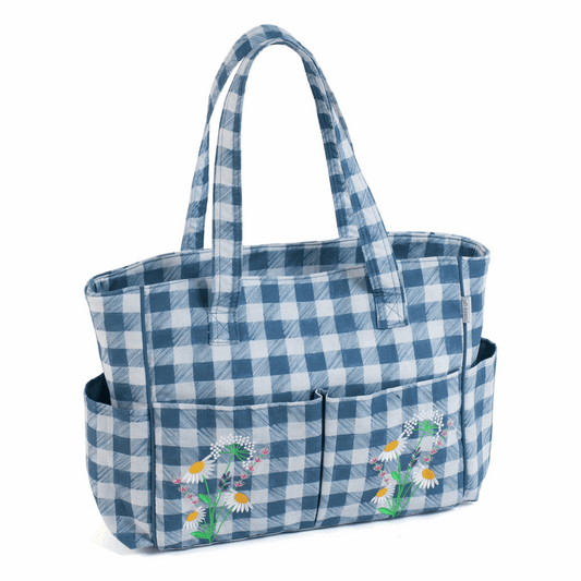 Wild Floral Plaid Deluxe Craft Bag