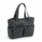 Deluxe Craft Bag - Charcoal Polka Dot (Matt PVC)