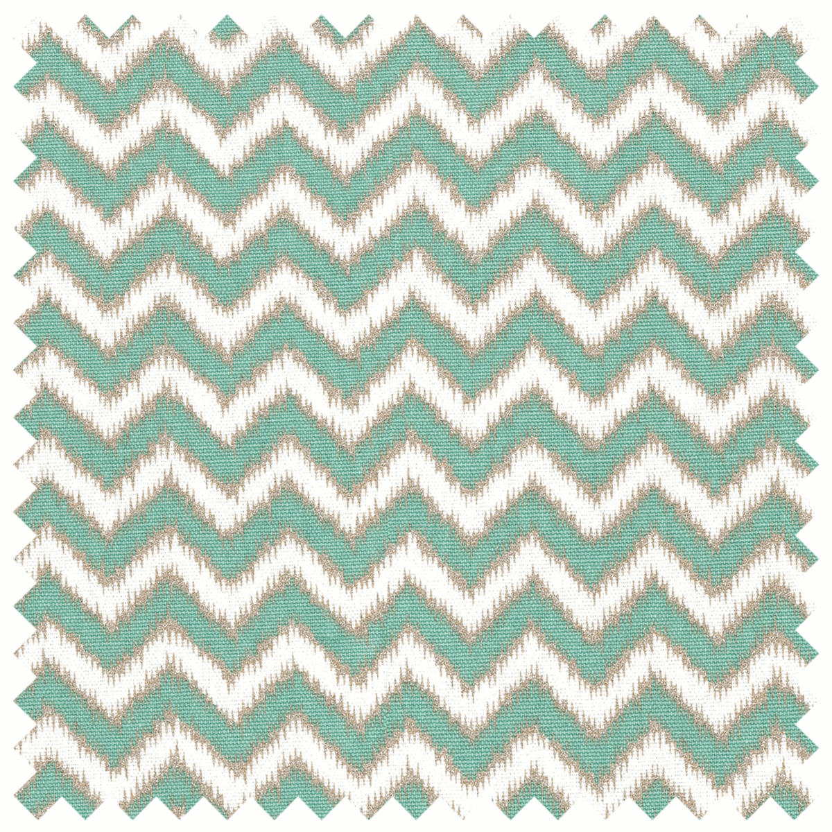 Deluxe Chevron Craft Bag - Scribble Mint & Gold