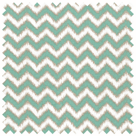 Deluxe Chevron Craft Bag - Scribble Mint & Gold