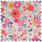 Deluxe Craft Bag - Pink Floral Garden (Matt PVC)