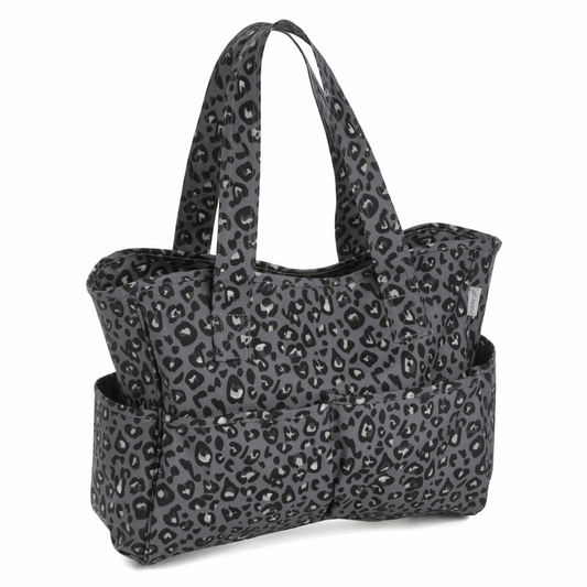 Deluxe Craft Bag -  Grey Leopard (Matt PVC)
