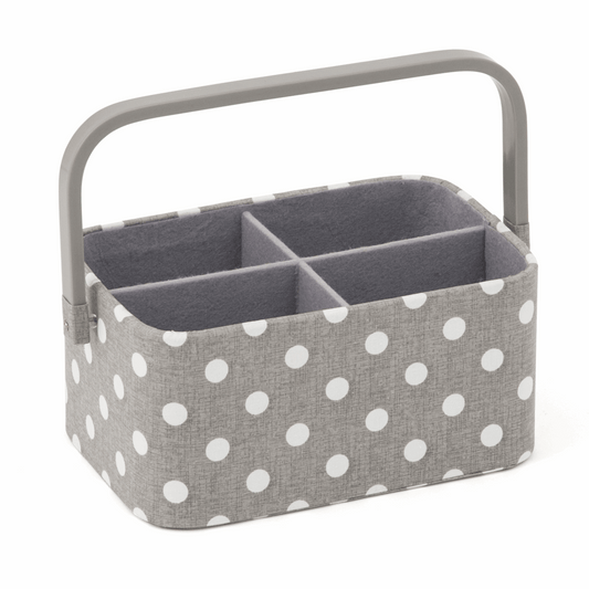 Grey Polka Dot Craft Organiser - Small