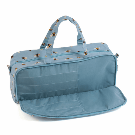 Blue Bee Knitting Bag with Pin Case (Matt PVC)