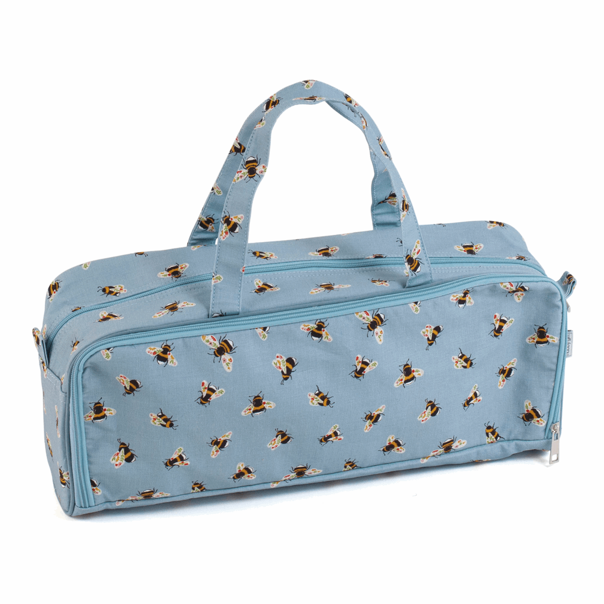 Blue Bee Knitting Bag with Pin Case (Matt PVC)