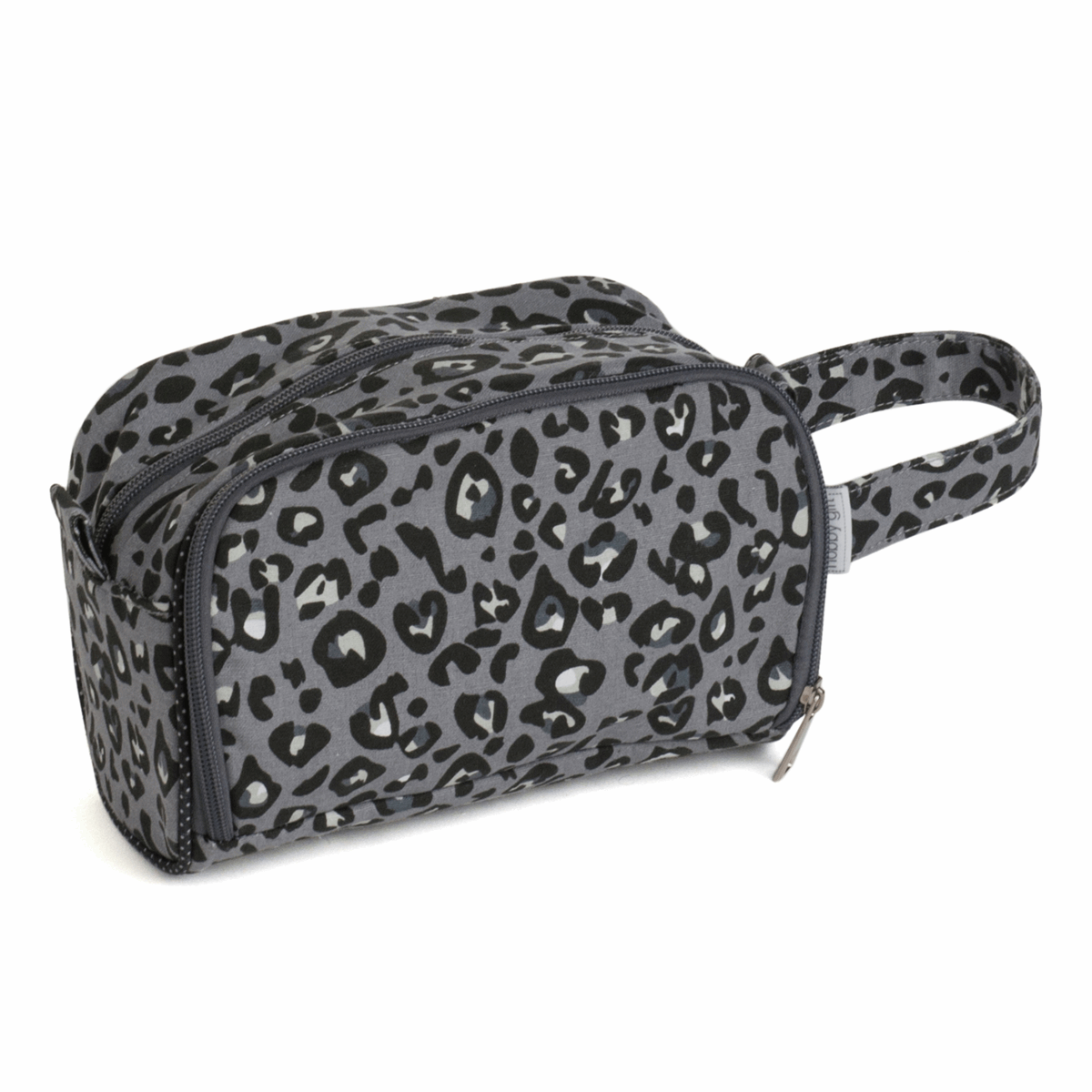 Crochet Hook Bag with Side Pocket - Leopard