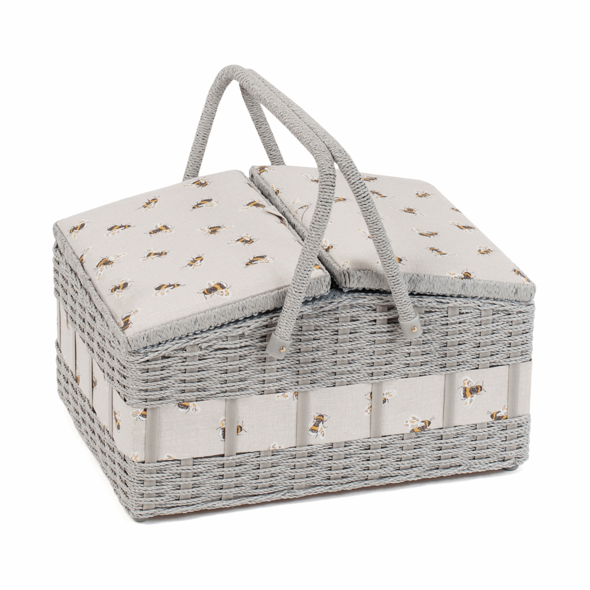 Bee Wicker Basket Sewing Box - Large