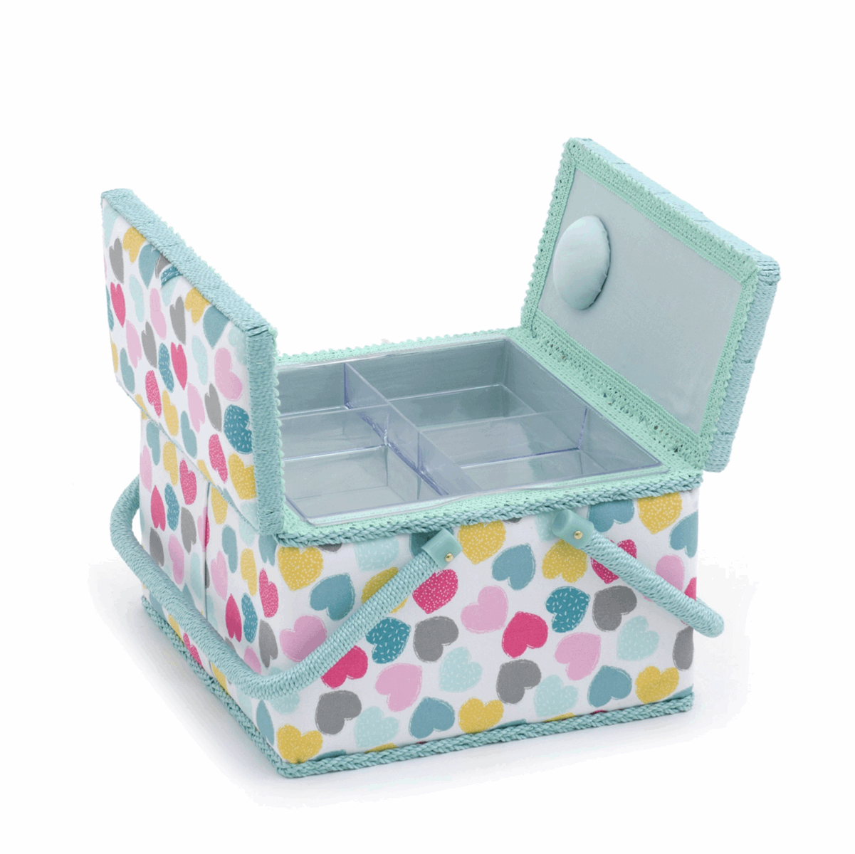 Love Sewing Box with Twin Lid - Large Square