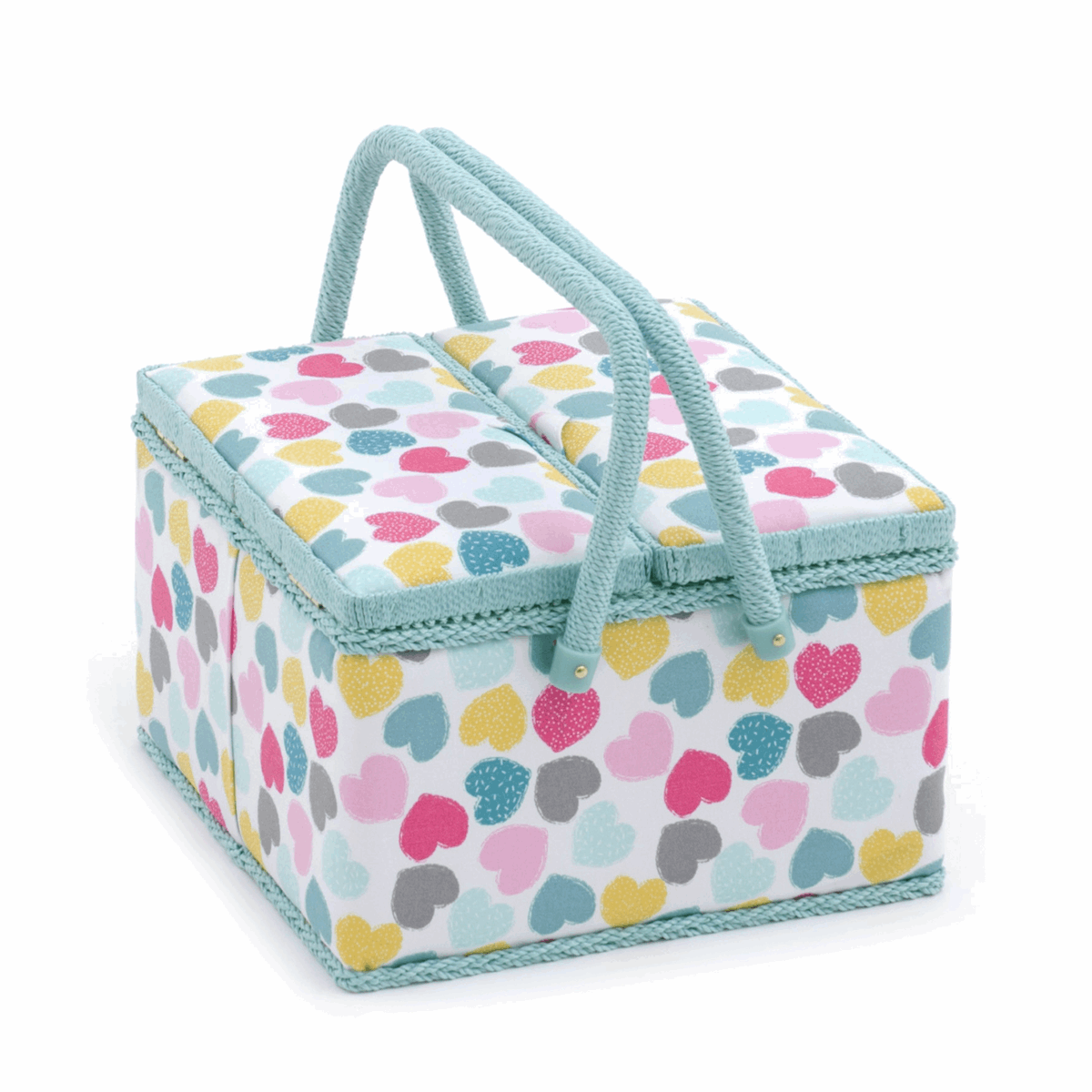 Love Sewing Box with Twin Lid - Large Square