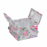 Rose Sewing Box with Twin Lid - Large