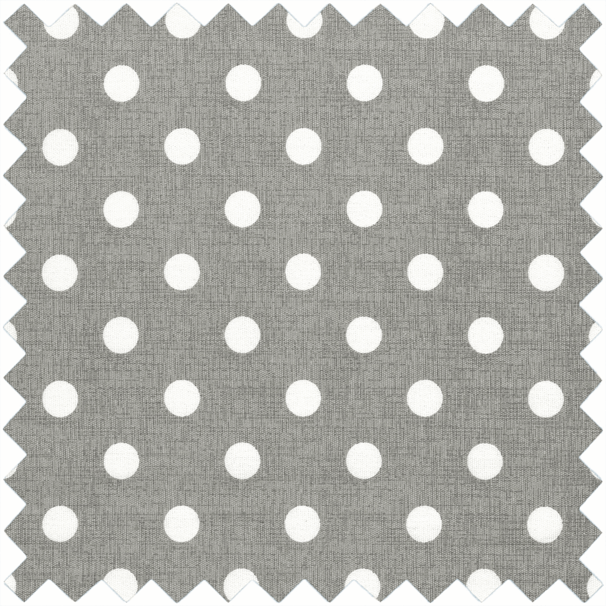 Grey Linen Polka Dot Sewing Box - Large