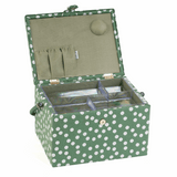 Khaki Spot Sewing Box - Large