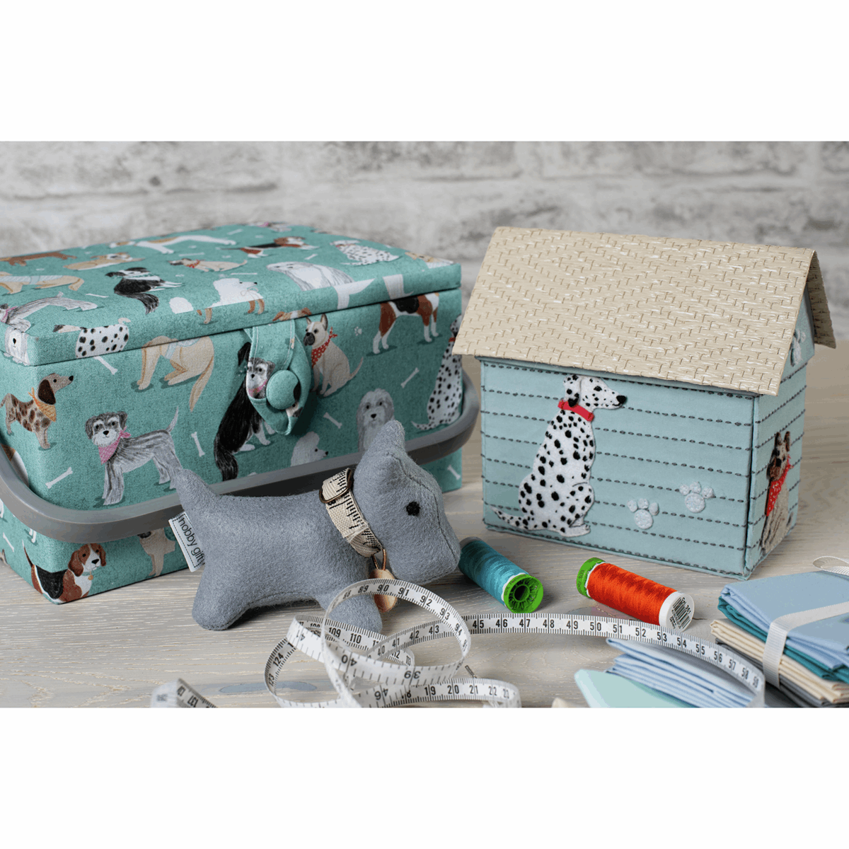 Dogs Sewing Box - Large