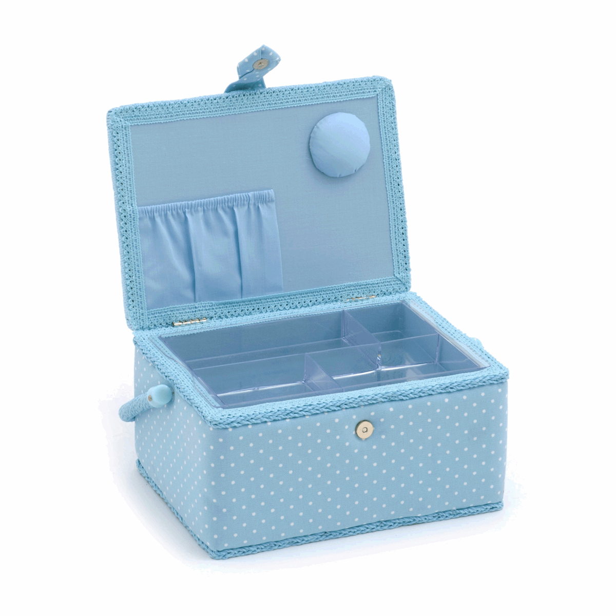 Embroidered Tweet Sewing Box - Medium