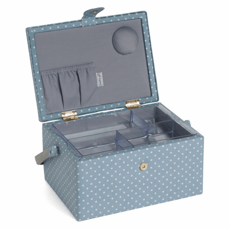 Embroidered Sloth Sewing Box - Medium