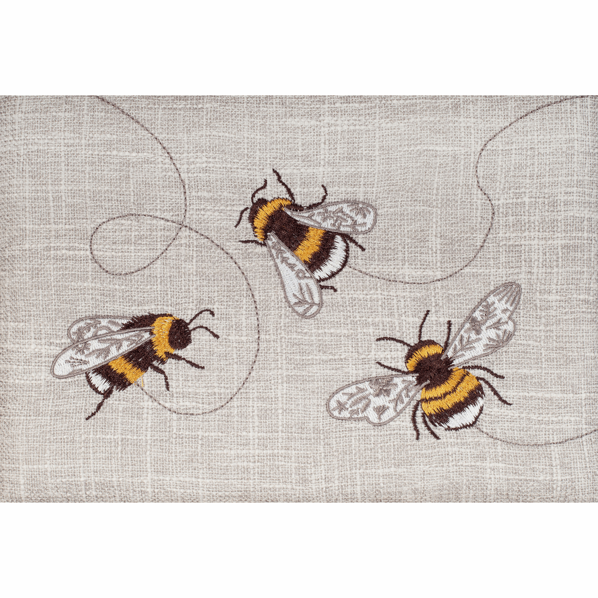 Embroidered Bee Sewing Box - Medium