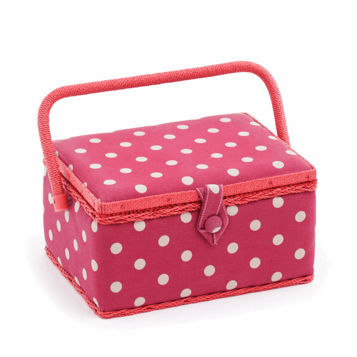 Red Spot Sewing Box - Medium