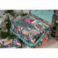 Teal Floral Garden Sewing Box - Medium