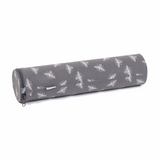 Knitting Pin Tube Case - Grey Bees