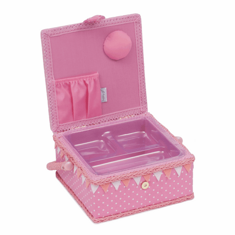 Fantasy Castle Embroidered Sewing Box - Small Square