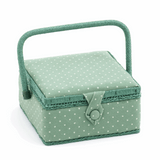 Polka Dot Sewing Box - Square