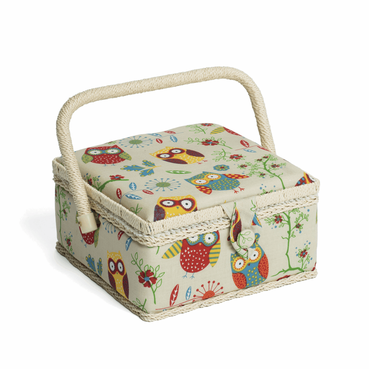 Owl Sewing Box - Small Square