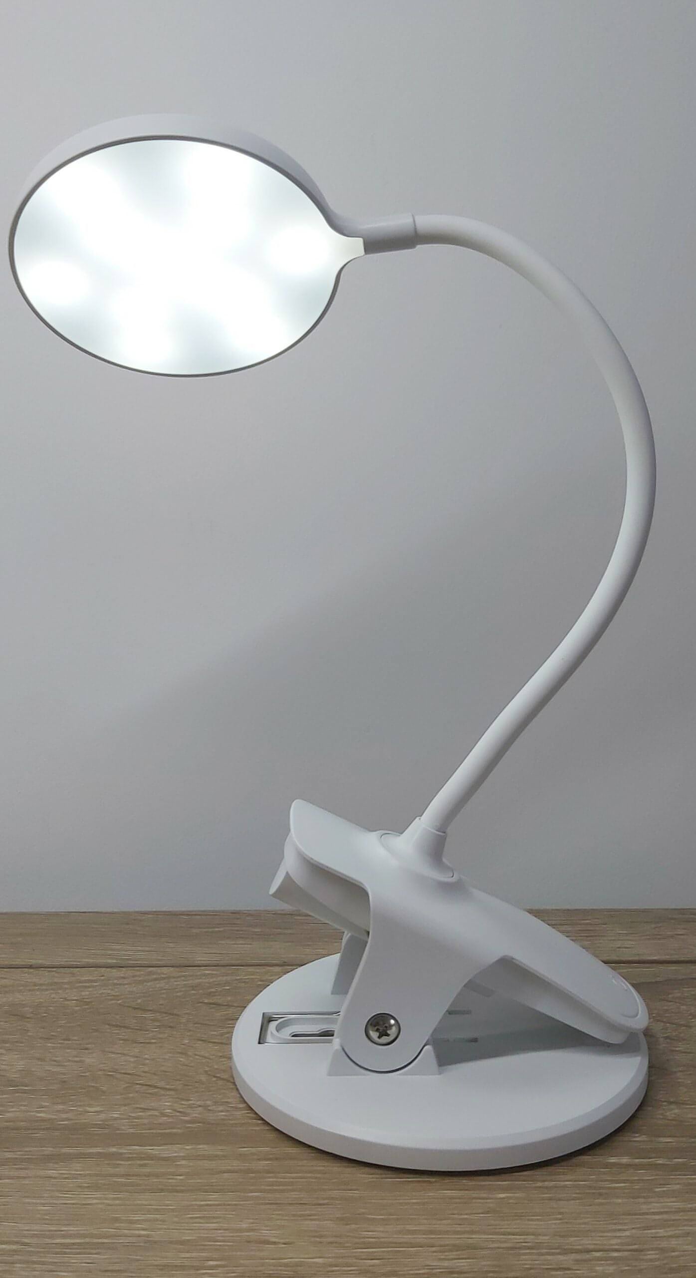 White clip deals on desk lamp