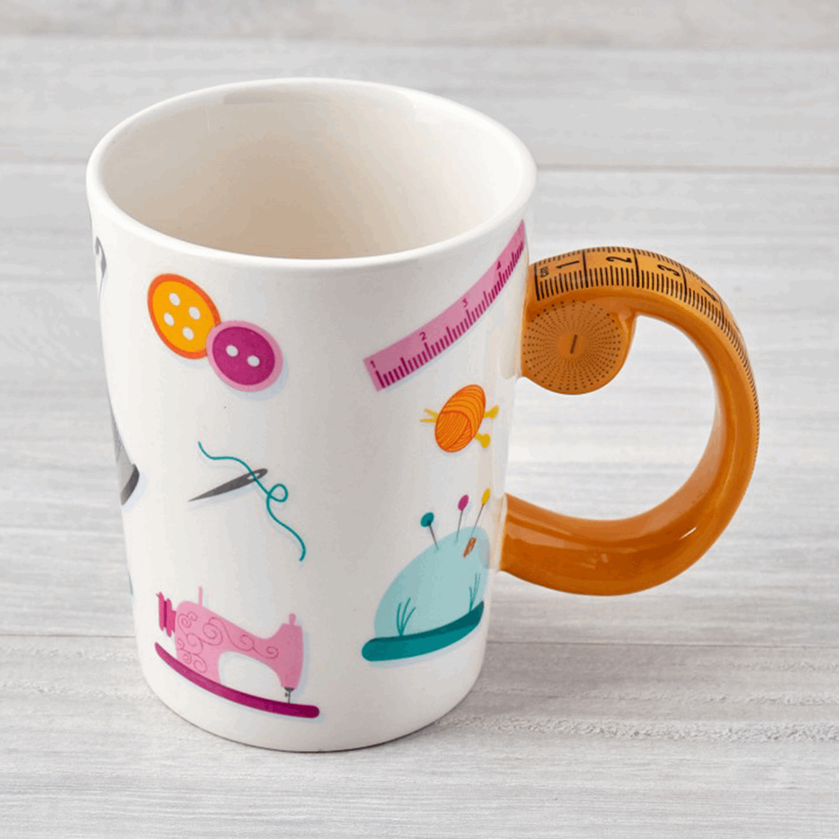 Tape Measure Ceramic Mug