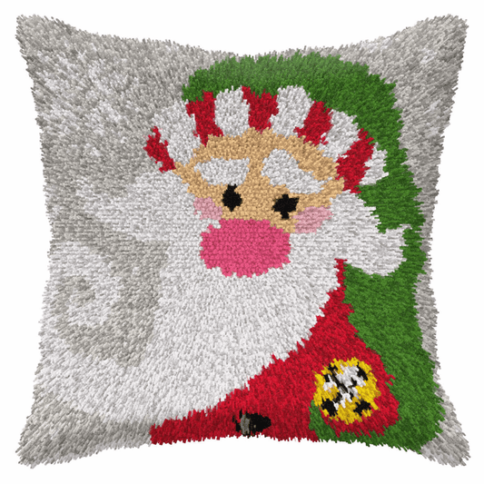 Latch Hook Cushion Kit - Large Santa Claus