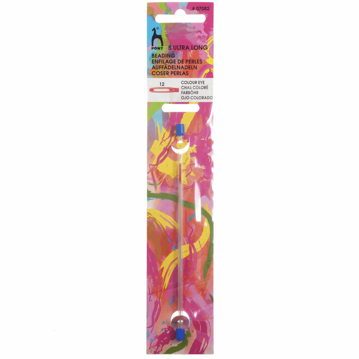 PONY Ultra Long Colour-Coded Eye Beading Needles - Size 12