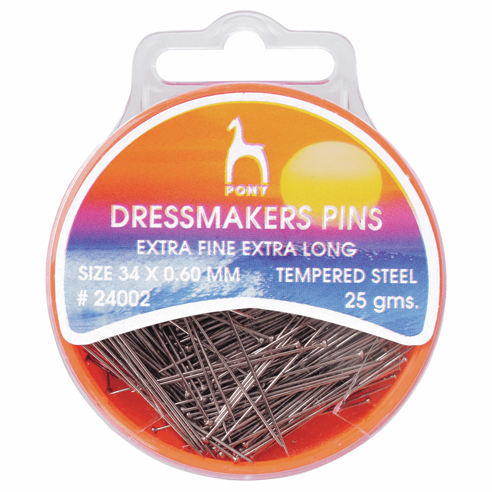 PONY Dressmakers Pins - 34mm x 0.6mm