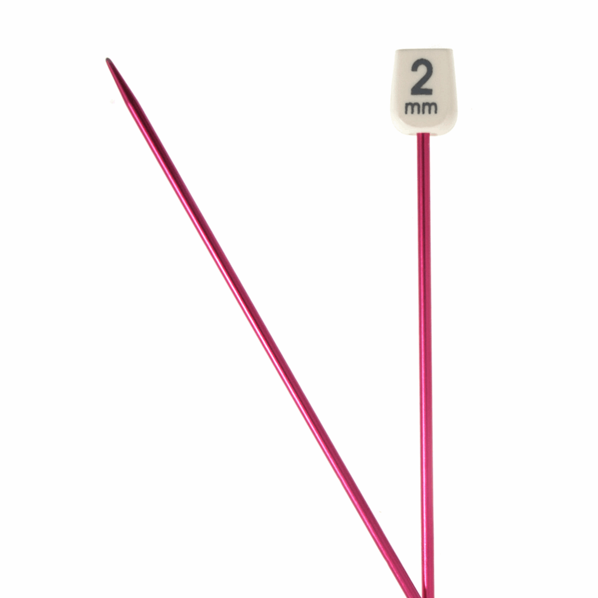PONY Colour Single-Ended Aluminium Knitting Pins - 30cm x 2.00mm