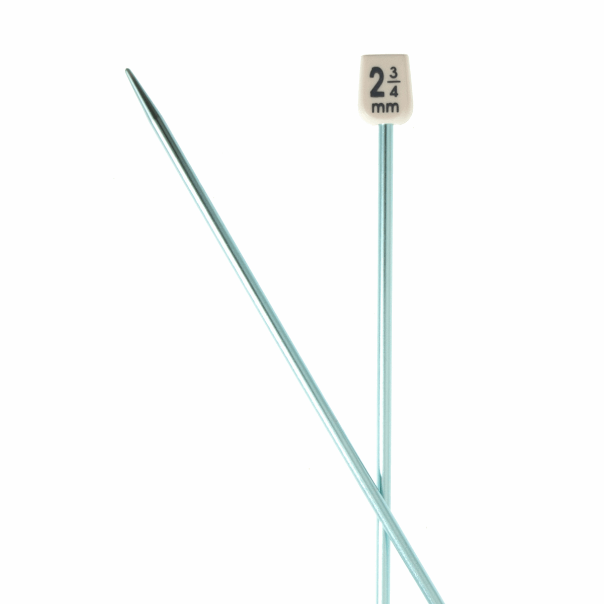 PONY Colour Single-Ended Aluminium Knitting Pins - 30cm x 2.75mm