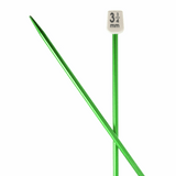 PONY Colour Single-Ended Aluminium Knitting Pins - 30cm x 3.25mm