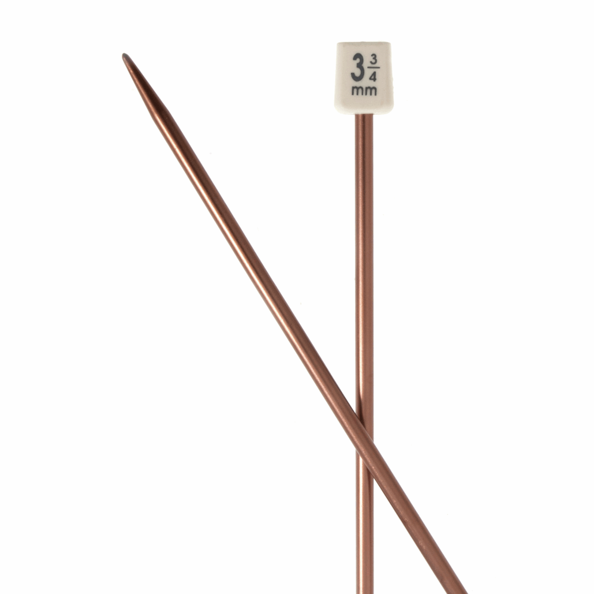 PONY Colour Single-Ended Aluminium Knitting Pins - 30cm x 3.75mm