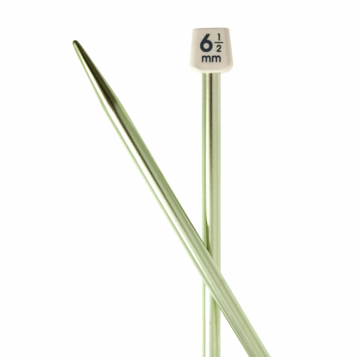 PONY Colour Single-Ended Aluminium Knitting Pins - 30cm x 6.5mm