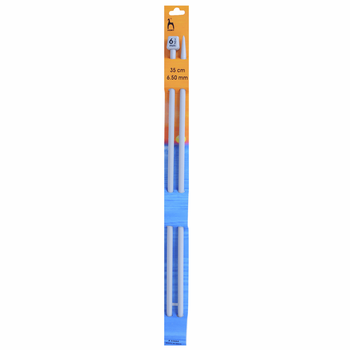 PONY Classic Single-Ended Knitting Pins - 35cm x 6.50mm