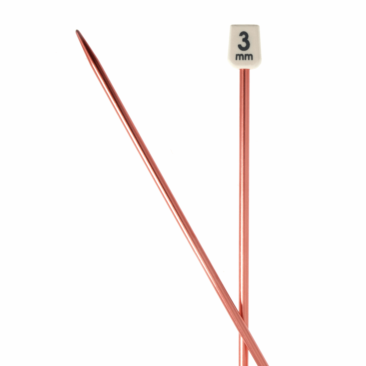 PONY Colour Single-Ended Aluminium Knitting Pins - 35cm x 3.00mm