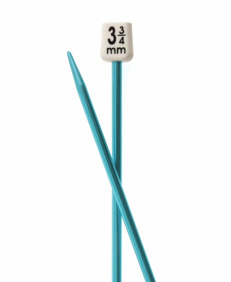 PONY Colour Single-Ended Aluminium Knitting Pins - 35cm x 3.75mm