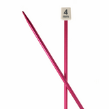 PONY Colour Single-Ended Aluminium Knitting Pins - 35cm x 4.00mm